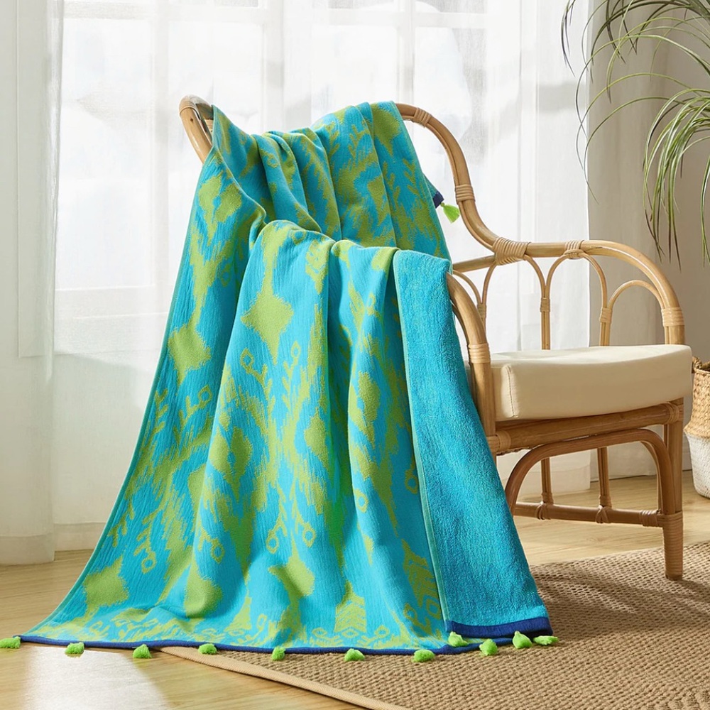 John Robshaw Ravi Peacock Beach Towel